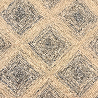 Pile detail of hand tufted construction